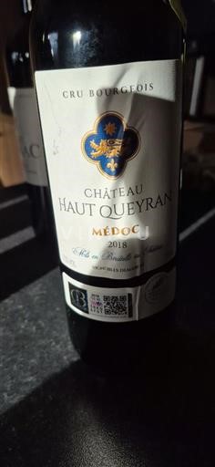 Bordeaux Médoc Cru Bourgeois Château Haut Queyran 2018