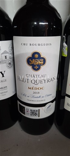 Bordéus Médoc Cru Bourgeois Château Haut Queyran 2018