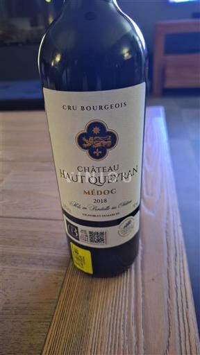 Bordeaux Médoc Cru Bourgeois Château Haut Queyran 2018