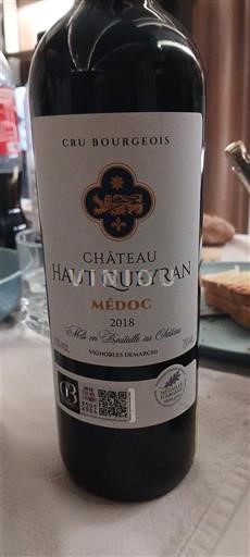 Бордо Медок Cru Bourgeois Château Haut Queyran 2018