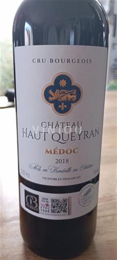 Bordeaux Médoc Cru Bourgeois Château Haut Queyran 2018