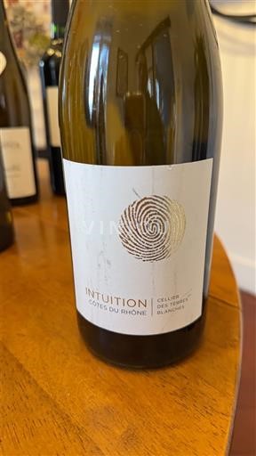 Rhônen laakso Côtes-du-rhône Cellier des Terres Blanches Intuition Ei vuosikertaa