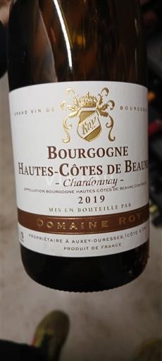 Borgoña No especificado Domaine Roy Chardonnay 2019