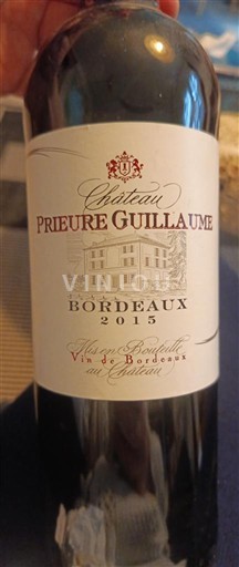 Bordeaux Château Prieure Guillaume 2015