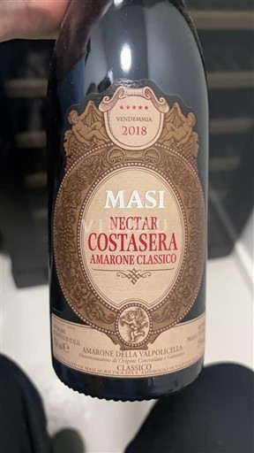 Vine Rouge sec Nectar Costasera Masi 2018 Italien Veneto Amarone della Valpolicella DOCG