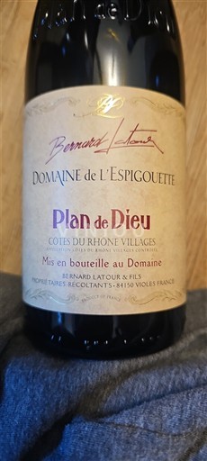 Rhône-dalen Côtes-du-Rhône-Villages Domaine L'Espigouette Plan de Dieu 2023