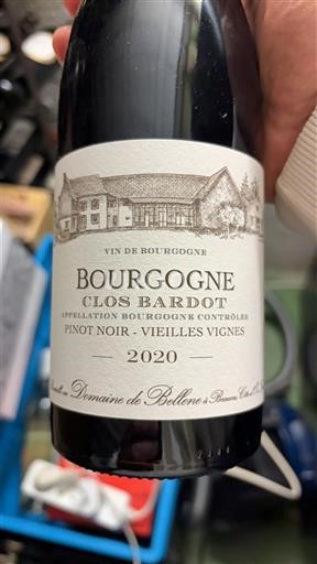 Burgundy Domaine Bellene Clos Bardot Vieilles Vignes 2020