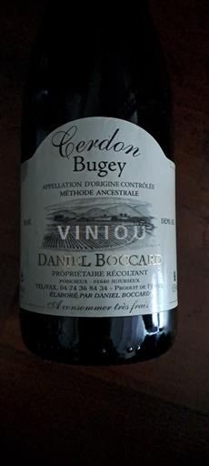 Sparkling Wines Blanc demi-sec Cerdon Daniel Boccard Non millésimé France Savoie and Bugey Bugey-Cerdon AOC