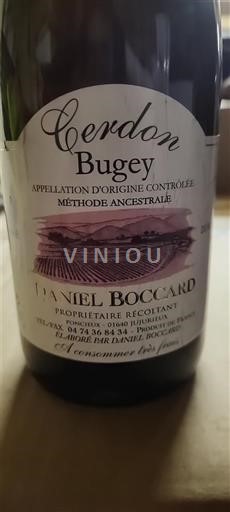 Savoie og Bugey Bugey-Cerdon Daniel Boccard Cerdon Ikke årgangsbestemt