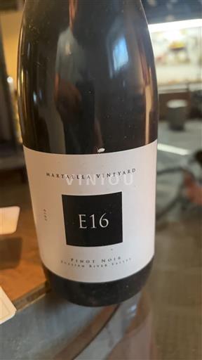 AVA californiane Russian River Valley Martaella Vineyard E16 2016