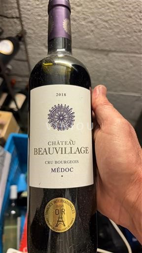 Bordeaux Médoc Cru Bourgeois Château Beauvillage 2018