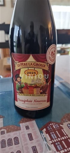 Beaujolais Beaujolais Nouveau Le Père La Grolle Le Premier des Capitans 2025