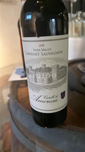Kalifornialaiset AVA:t Napa Valley Castello di Amorosa Cabernet Sauvignon 2018