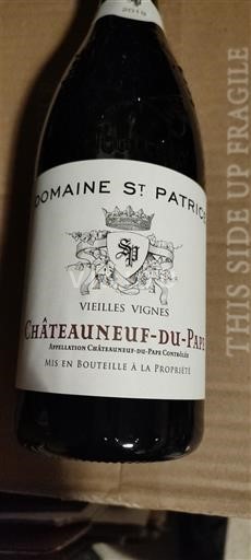 Rona dolina Châteauneuf-du-Pape Domaine St Patrice Vieilles Vignes 2019