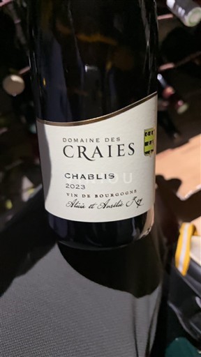 Burgundija Chablis Domaine S Craies 2023