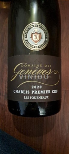 Burgundsko Chablis Premier Cru Domaine S Genevès Les Fourneaux 2020
