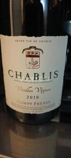 Borgogna Chablis Dampt Frères Vieilles Vignes 2018