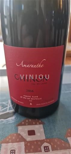 Vallée de la Loire Chinon Amaranthe 2016