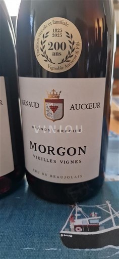 Vin Rouge sec Grands Terroirs Vieilles Vignes Arnaud Aucoeur 2024 France Beaujolais Morgon AOC