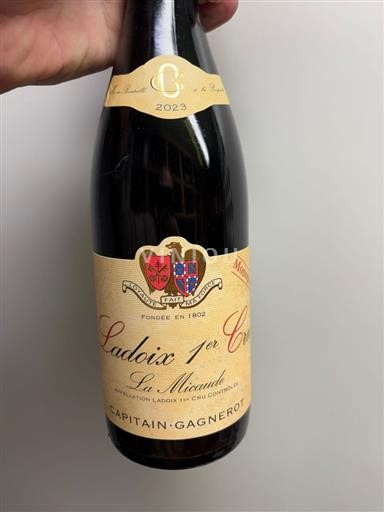 Bourgogne Ladoix Premier Cru Domaine Capitain-Gagnerot La Micaude Monopole 2023