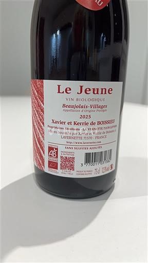 Beaujolais Beaujolais Villages Xavier et Kerrie de Boissieu Le Jeune 2025
