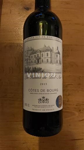 Burdeos Côtes-de-bourg Les Hauts de Bel-Air 2015