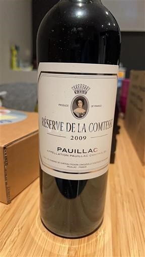 Bordeaux Pauillac Château Pichon Longueville Comtesse de Lalande Réserve de la Comtesse 2009