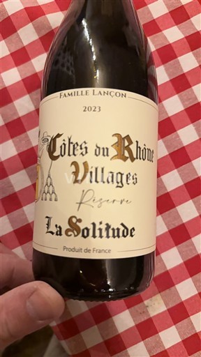 Valle del Ródano Côtes del Ródano Pueblos Domaine La Solitude Réserve 2023