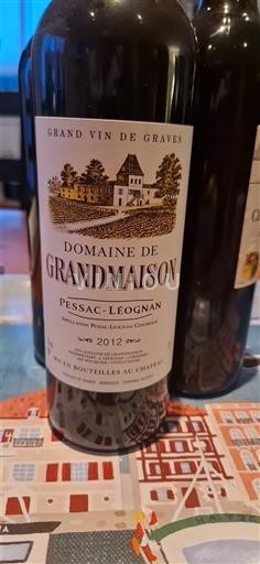 Bordeaux Pessac-Léognan Domaine Grandmaison 2012