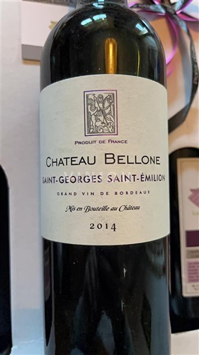 Bordeaux Saint-Georges-Saint-Émilion Château Bellone 2014