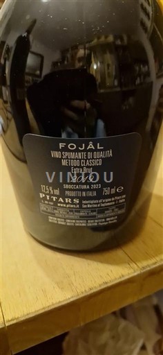 Frioul-Vénétie-Julienne Alto Livenza Pitars Fojàl extra brut 2019