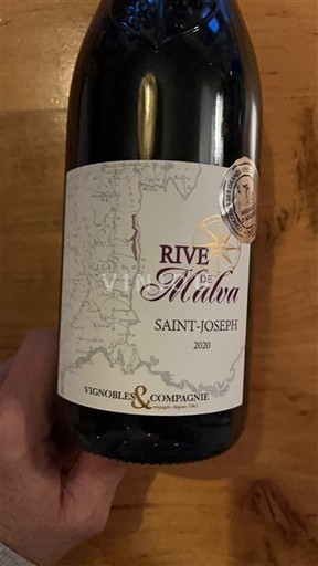 Rhônen laakso Saint-Joseph Vignobles & Compagnie Rive de Malva 2020