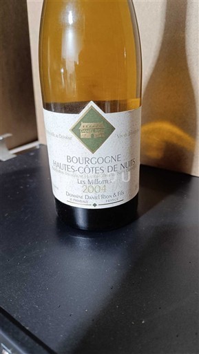 Borgoña Hautes Côtes de Nuits Domaine Daniel Rion & Fils Les Millottes 2004