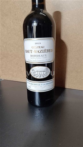Burdeos Bordeaux Château Haut-Nazières 2019