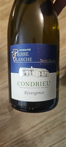 Rhônedalen Condrieu Domaine Pierre Blanche Résurgence 2023