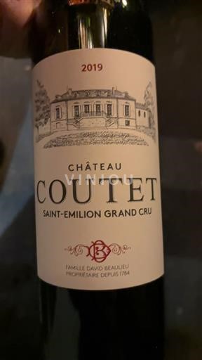 Bordeaux Saint-Émilion Grand Cru Grand Cru Château Coutet 2019