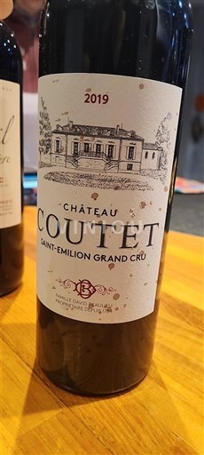 Bordeaux Saint-Émilion Grand Cru Grand Cru Château Coutet 2019