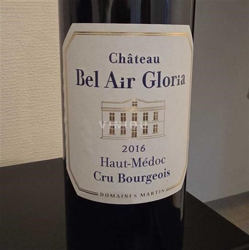 Bordeaux Haut-Médoc Cru Bourgeois Château Bel Air Gloria 2016