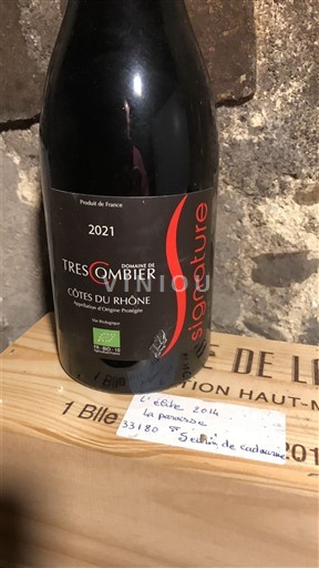 Rhônen laakso Côtes-du-rhône Domaine Trescombier Signature 2021