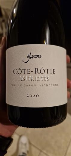 Vallée du Rhône Côte-rôtie Garon Les Triotes 2020