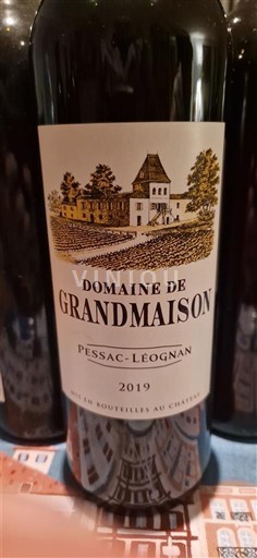 Bordeaux Pessac-Léognan Domaine Grandmaison 2019