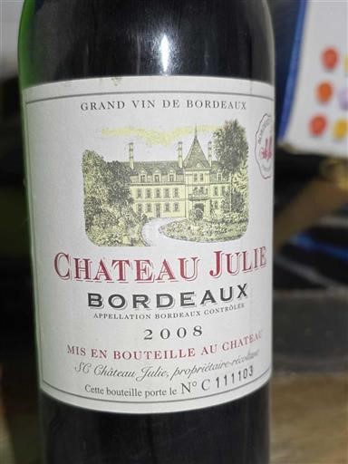 Bordeaux Château Julie 2008