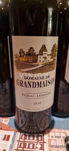 Bordeaux Pessac-Léognan Domaine Grandmaison 2020