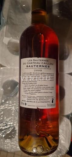 Bordeaux Sauternes Second Cru Classé Château Caillou Les Sauternes du Château Caillou 2009
