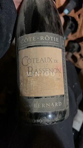 Vallée du Rhône Côte-rôtie Guy Bernard Coteaux de Bassenon 2012