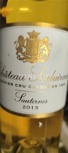 Bordéus Sauternes Château Suduiraut 2013