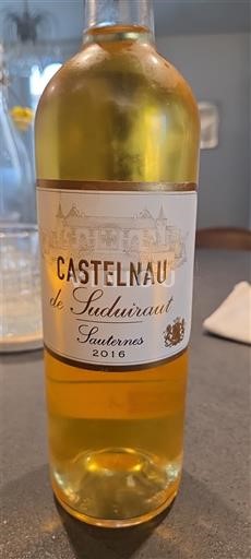 Bordeaux Sauternes Castelnau de Suduiraut 2016
