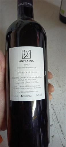 South West Irouléguy Domaine Arretxea Artzaina 2020