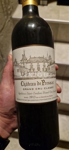 Bordeaux Saint-Émilion Grand Cru Grand Cru Classé Château Pressac 2013