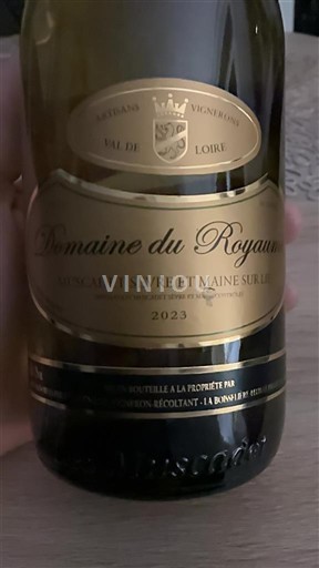 Vallée de la Loire Muscadet-sèvre-et-maine Domaine Royaume 2023